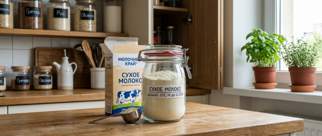 Хранение сухого молока