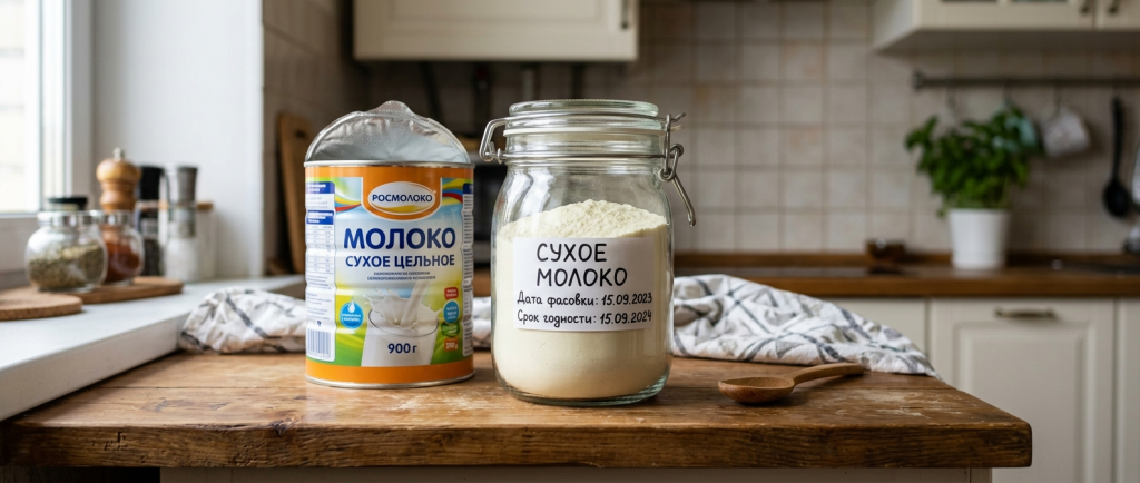 Хранение сухого молока